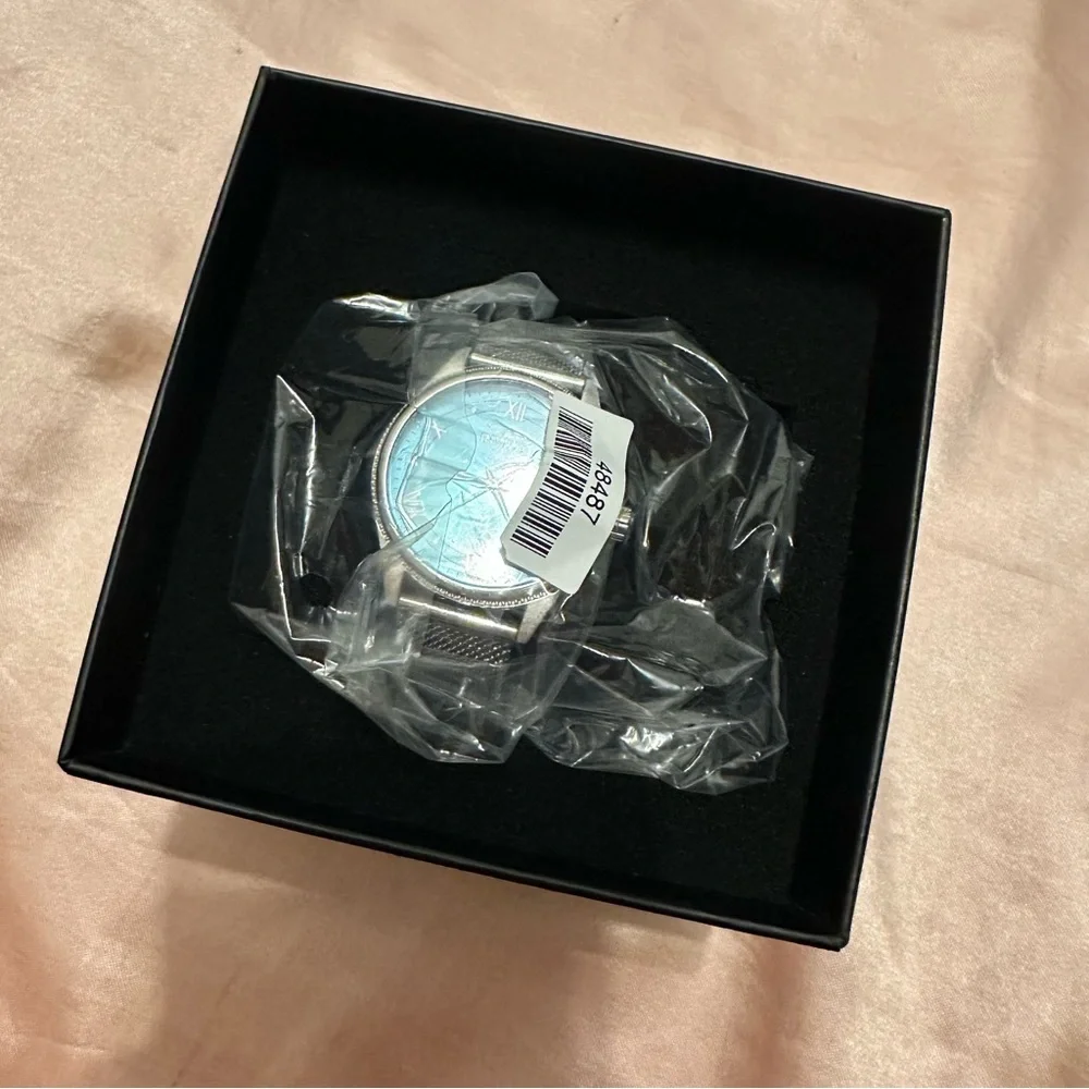 Invicta Celestial 48487 Women's 36mm Light Blue Dial Silver Mesh Watch NIB